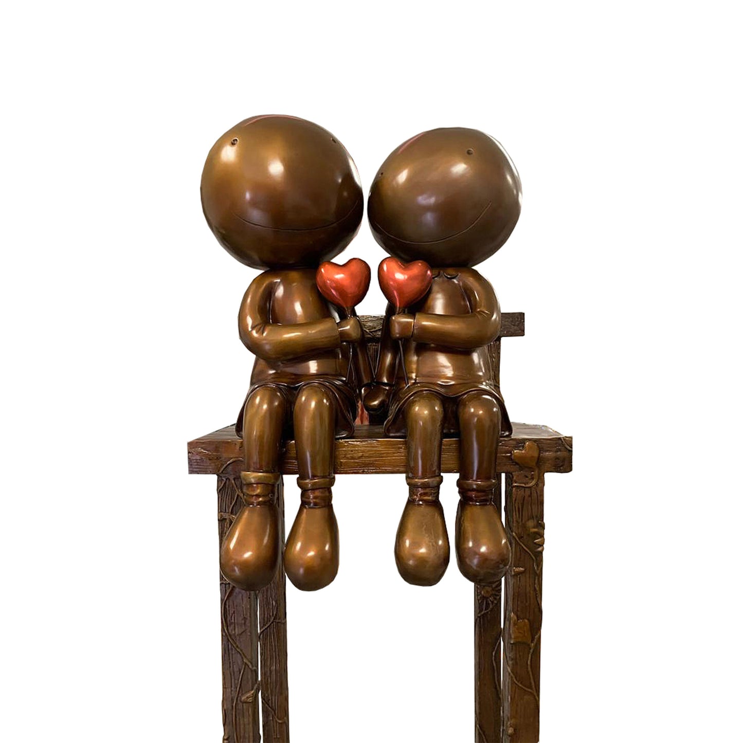Mackenzie Thorpe "Lovers On The Beach" Sculpture