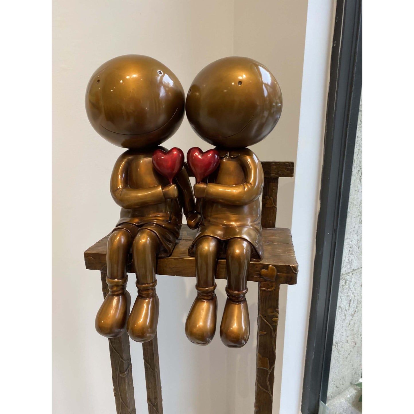 Mackenzie Thorpe "Lovers On The Beach" Sculpture