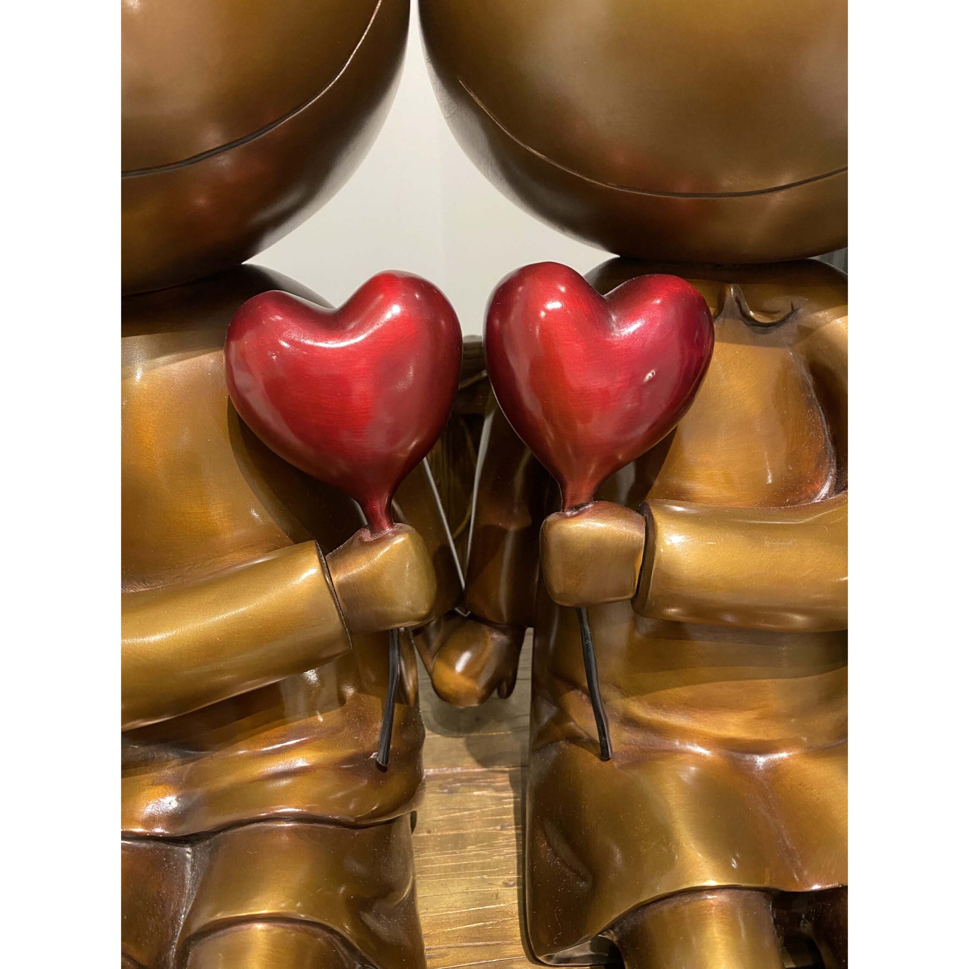 Mackenzie Thorpe "Lovers On The Beach" Sculpture