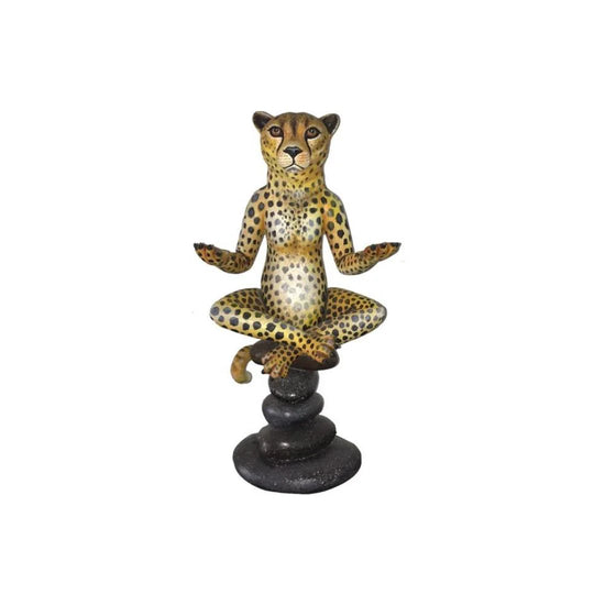 Carlos and Albert Meditating Cheetah Sculpture