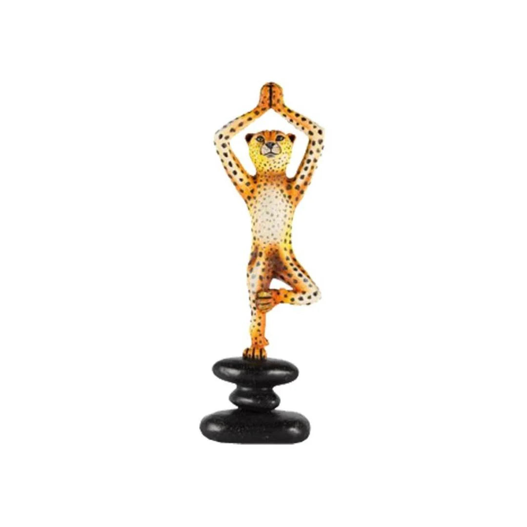 Carlos and Albert Meditating Cheetah Sculpture