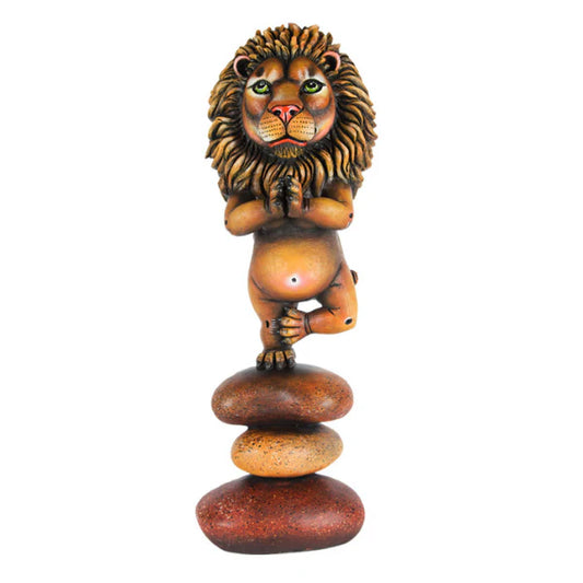 Carlos and Albert "Meditating Lion" Sculpture