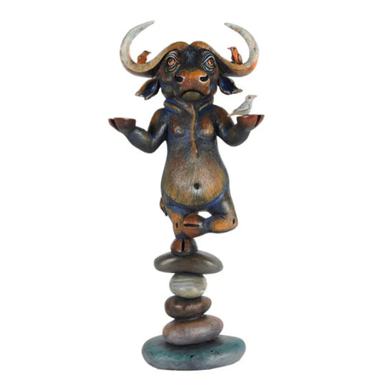 Carlos and Albert "Meditating Water Buffalo" Sculpture
