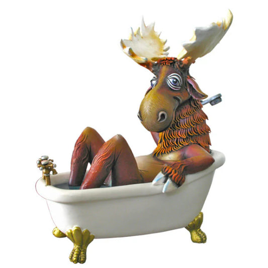 Carlos and Albert "Moose in Bathtub" Sculpture