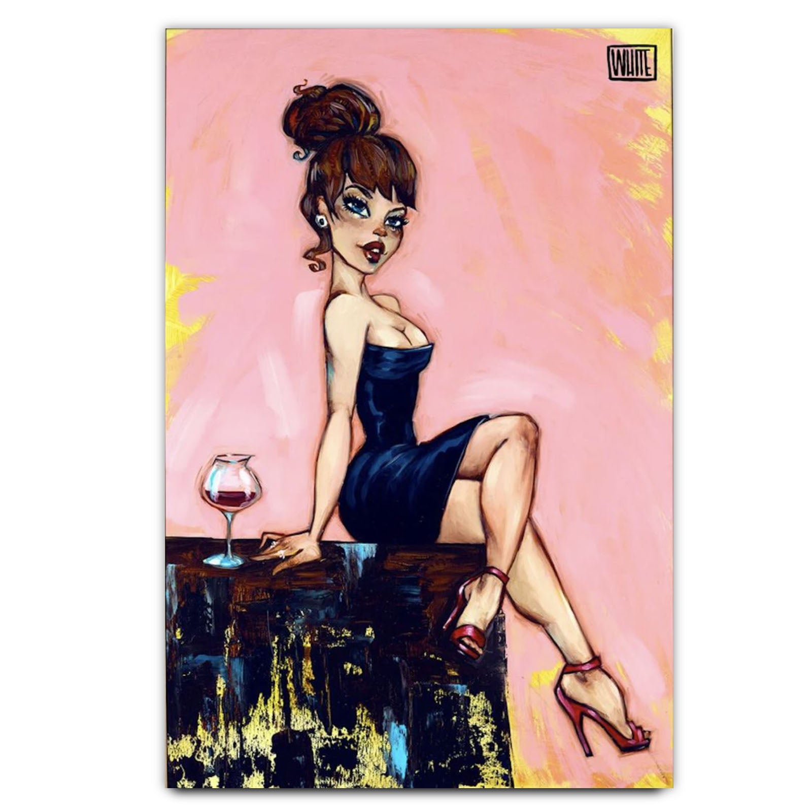 Todd White Nasty Habits Limited Edition Canvas On Board