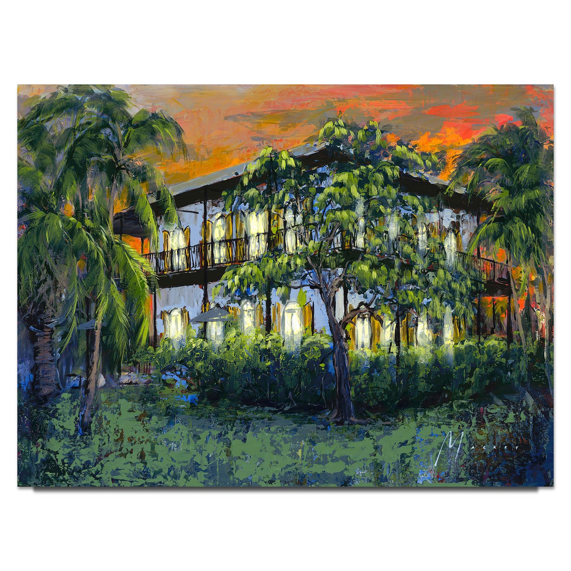 Shawn Mackey "Papas House" Limited Edition Canvas Giclee