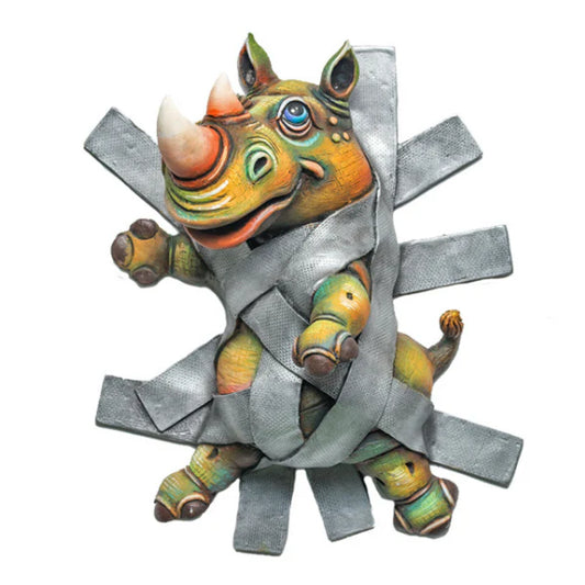 Carlos and Albert "Rhino Duct Tape" Sculpture