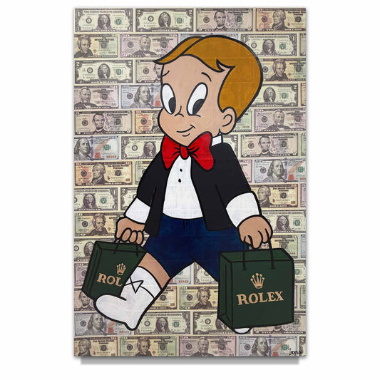 Iryna Miahka "Richie Rich" Original Canvas