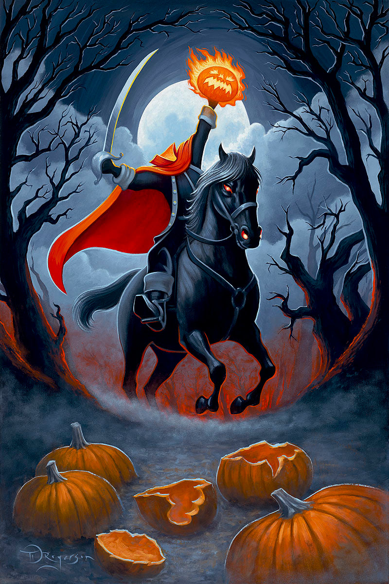 Tim Rogerson Disney Headless Horseman Rides Tonight Limited Edition Canvas Giclee