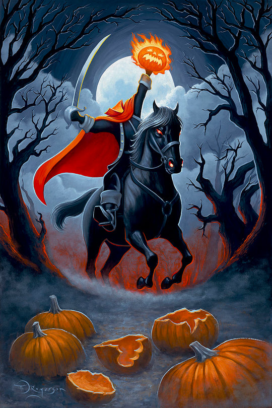 Tim Rogerson Disney Headless Horseman Rides Tonight Limited Edition Canvas Giclee