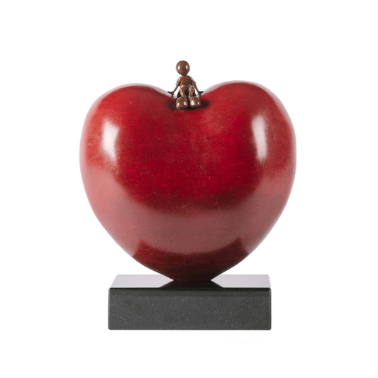 Mackenzie Thorpe "Sitting on Love" Sculpture