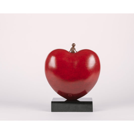 Mackenzie Thorpe "Sitting on Love" Sculpture