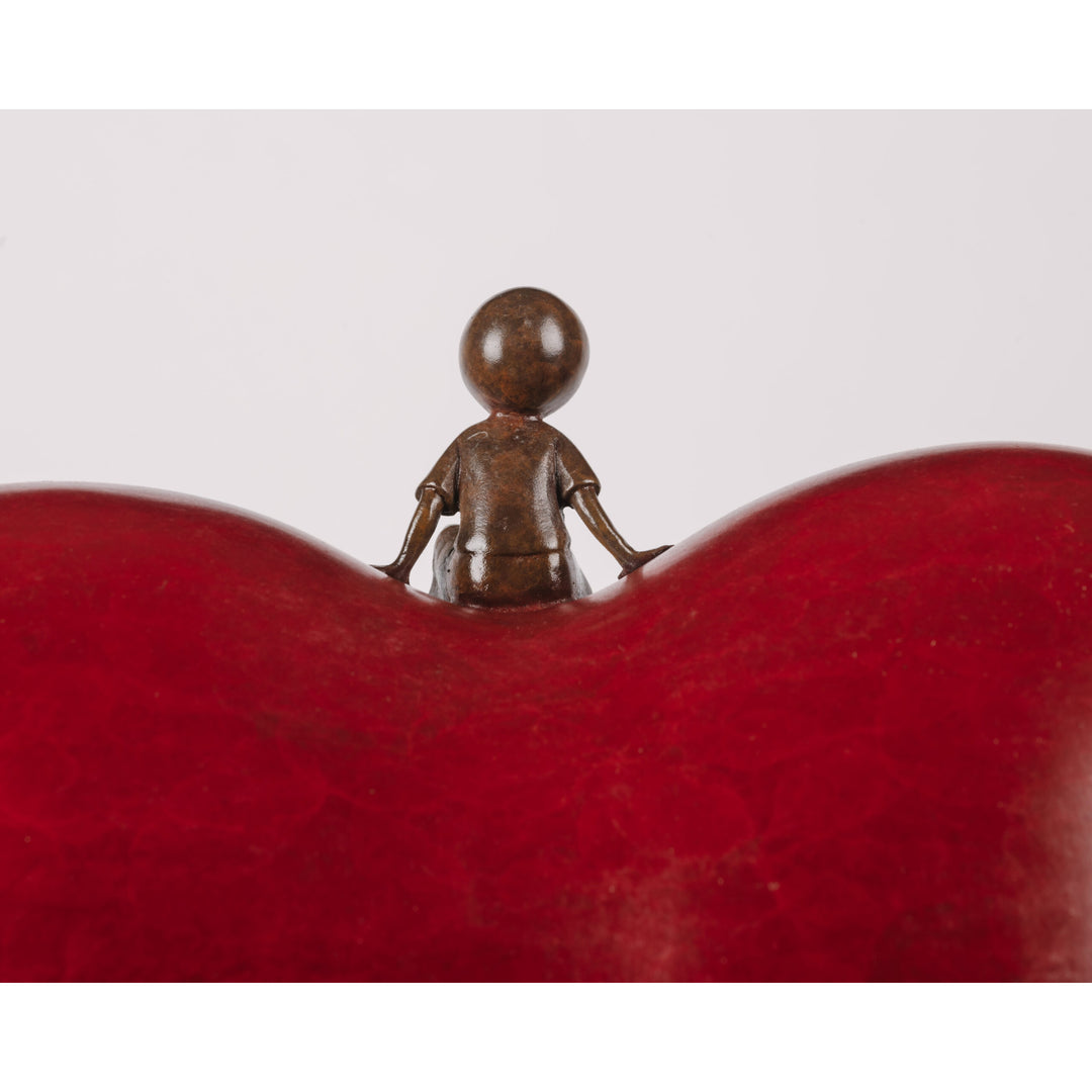 Mackenzie Thorpe "Sitting on Love" Sculpture