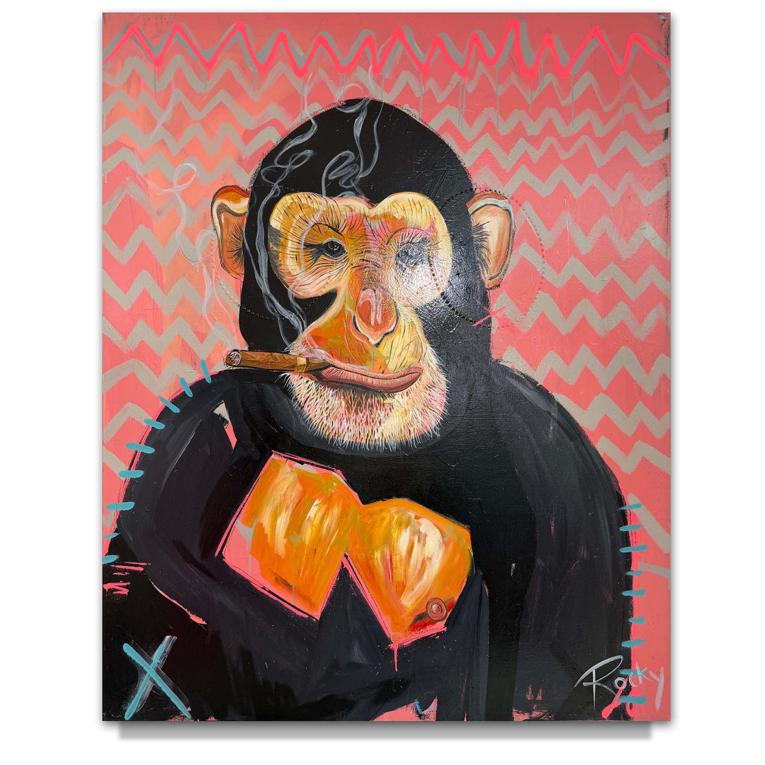 Rocky Asbury Smoking Chimp Original