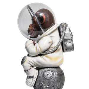 Carlos and Albert SpaceChimp - Over The Moon Sculpture