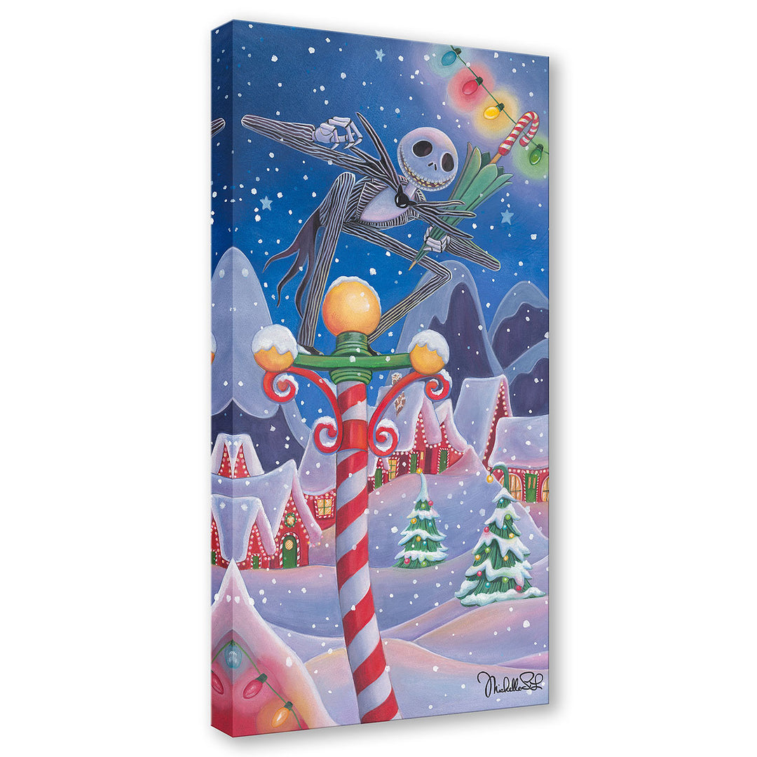 Michelle St. Laurent Disney Christmas Town Limited Edition Canvas Giclee