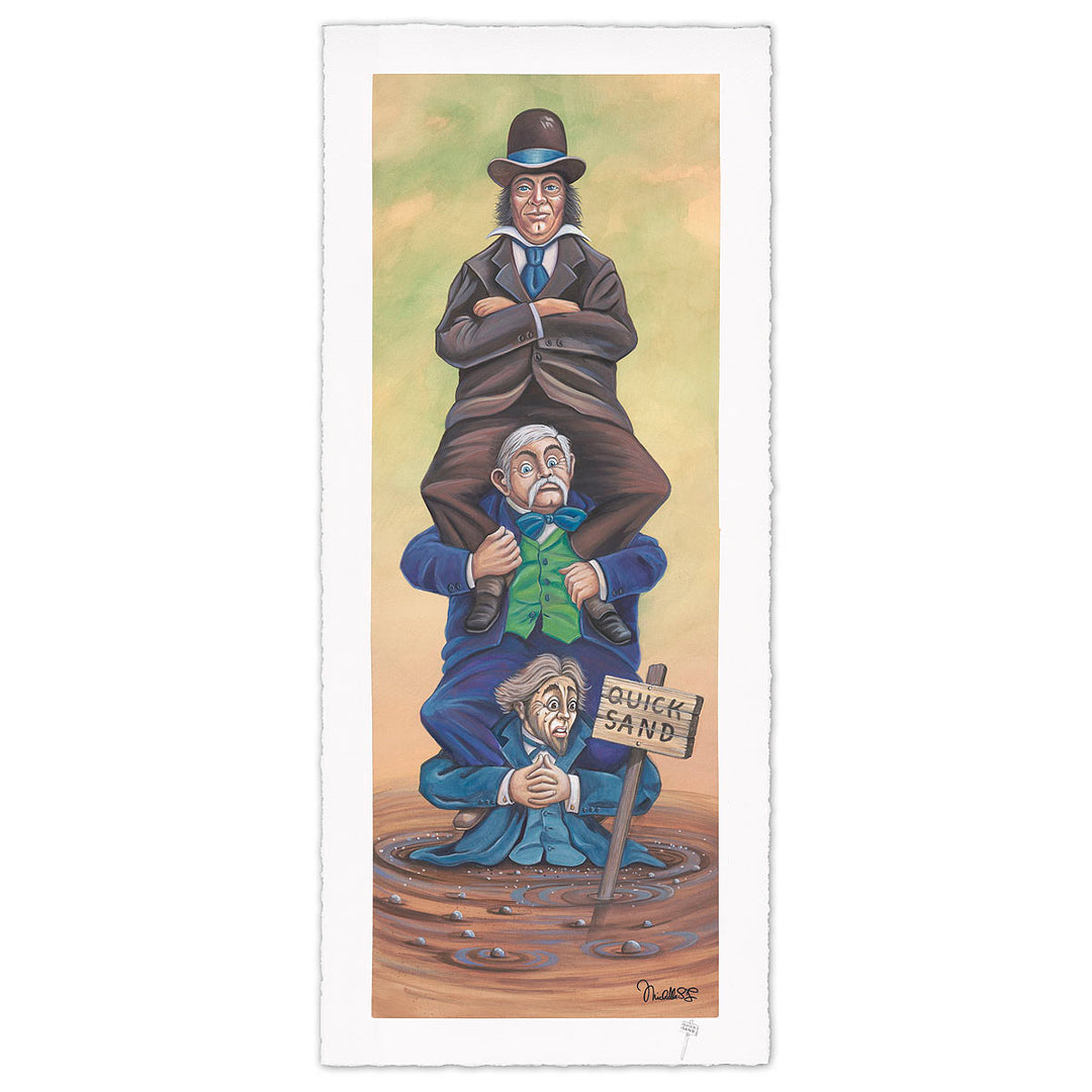 Michelle St. Laurent Disney Stretching Portrait: The Quicksand Men Limited Edition Giclee