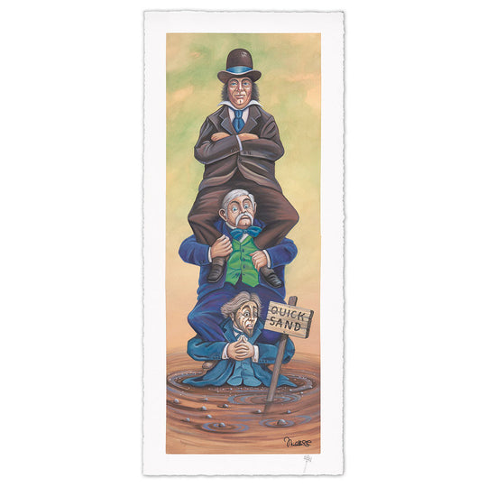 Michelle St. Laurent Disney Stretching Portrait: The Quicksand Men Limited Edition Giclee