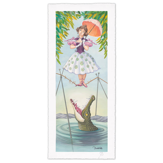 Michelle St. Laurent Disney Stretching Portrait: The Tightrope Walker Limited Edition Giclee