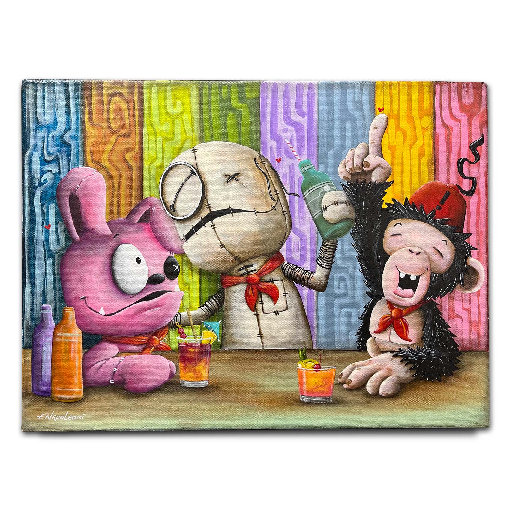 Fabio Napoleoni "Story Tellers Happy Hours" Limited Edition Canvas Giclee