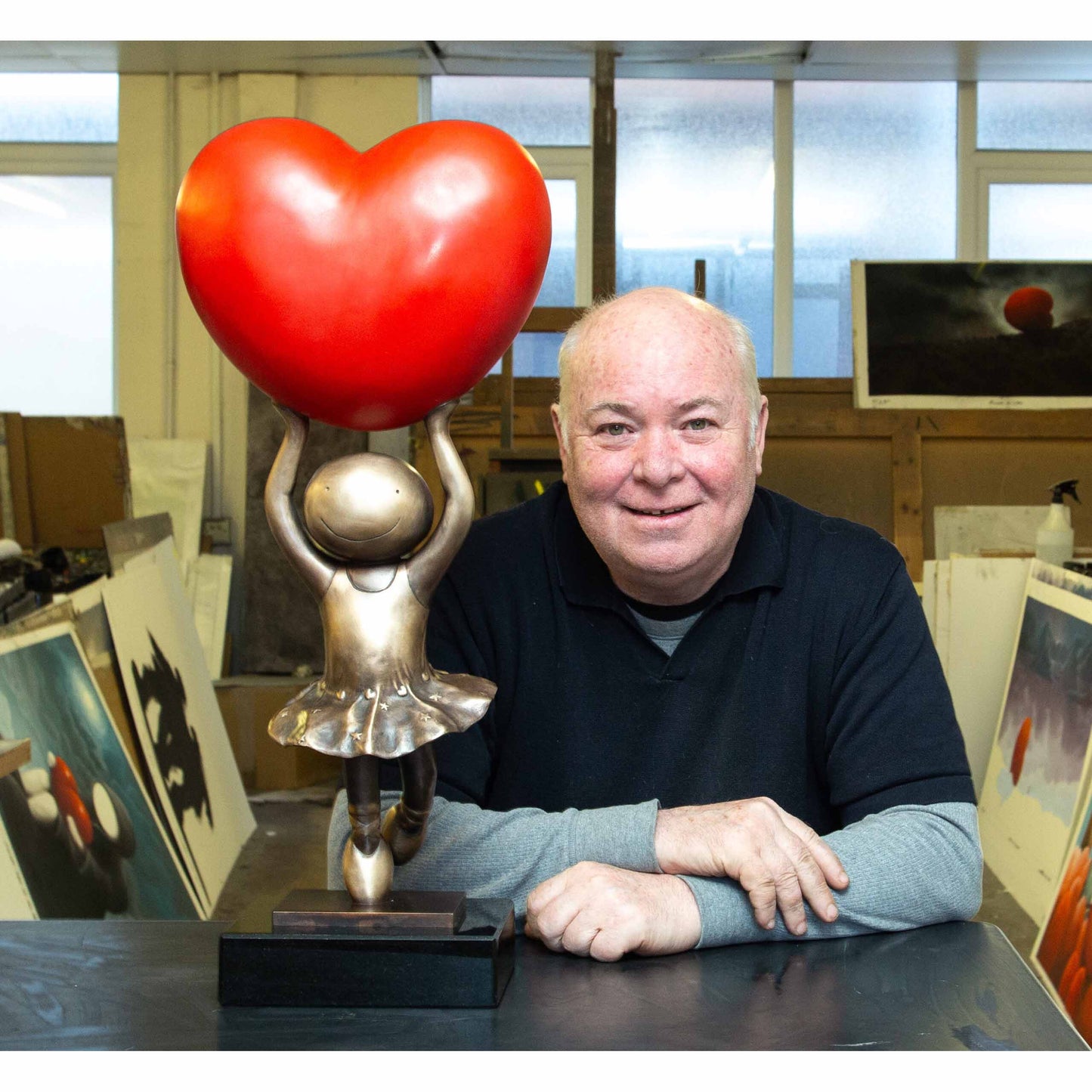 Mackenzie Thorpe "Sweetheart" Sculpture