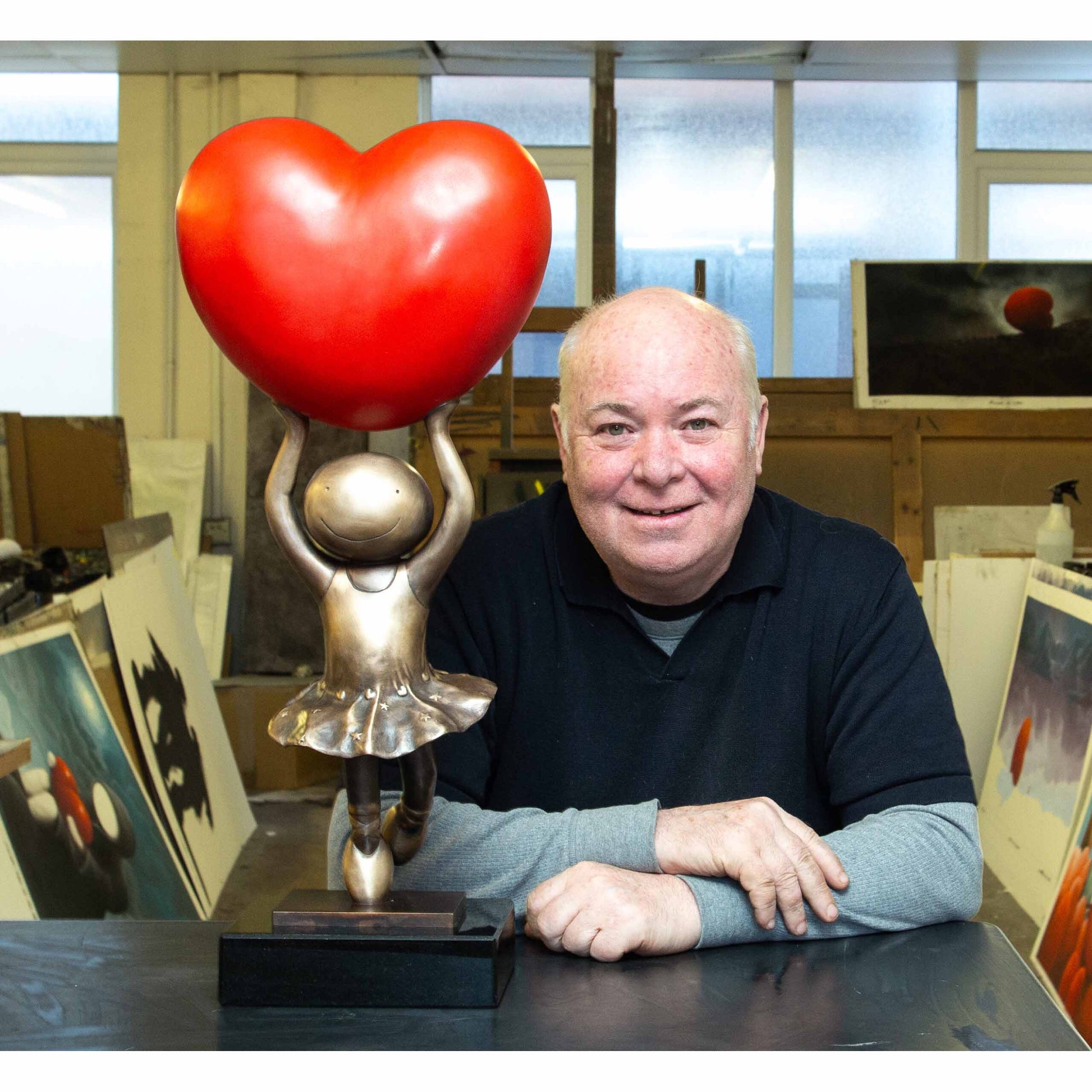 Mackenzie Thorpe "Sweetheart" Sculpture