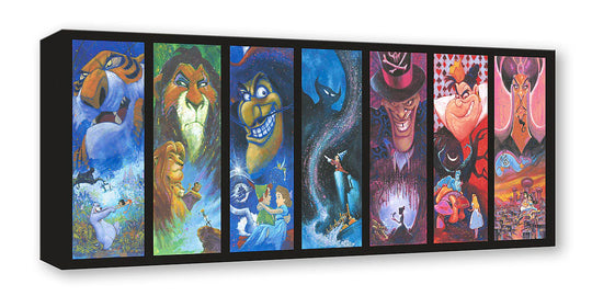 Stephen Fishwick Disney The Villainous Seven Limited Edition Canvas Giclee