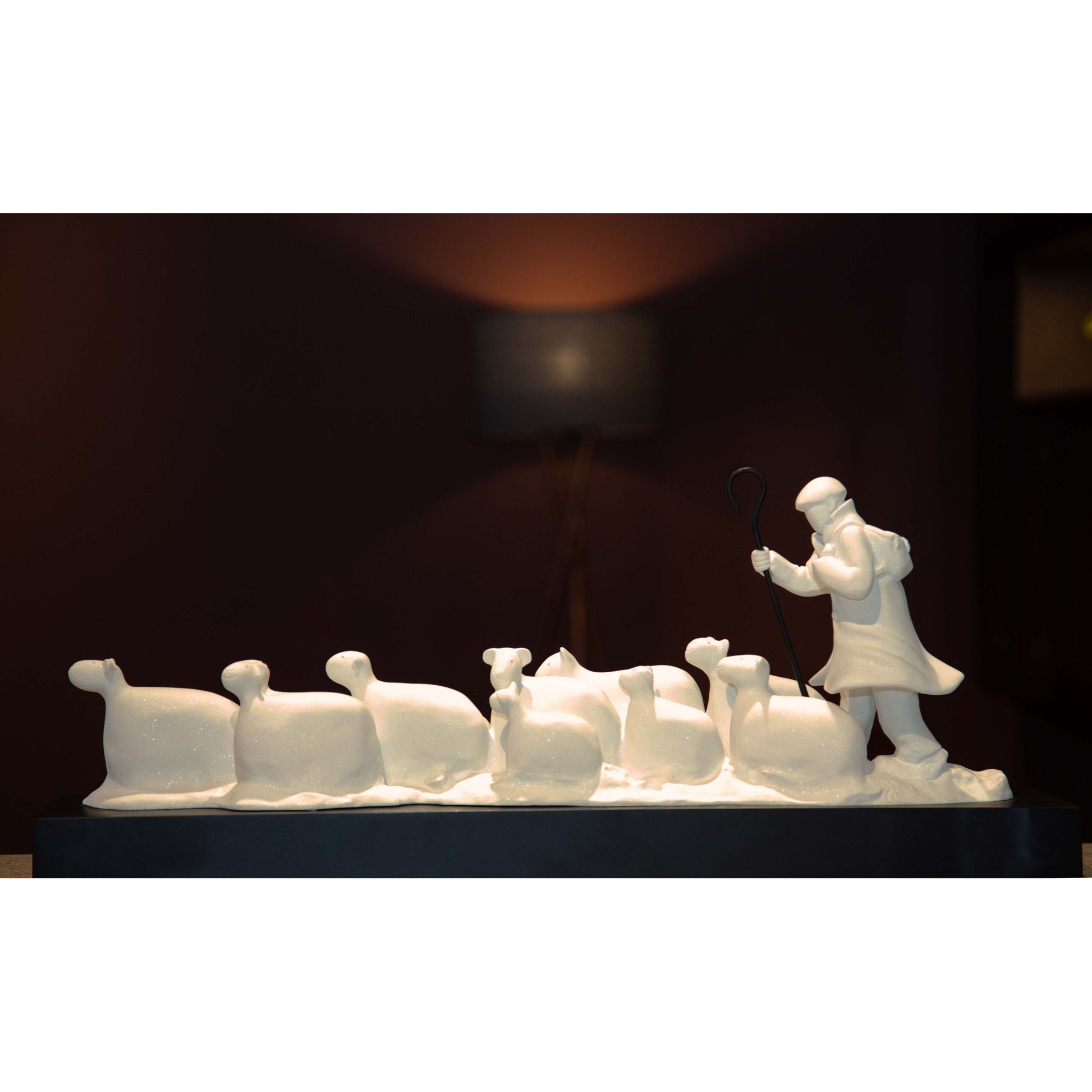 Mackenzie Thorpe "The Good Shepherd" Sculpture