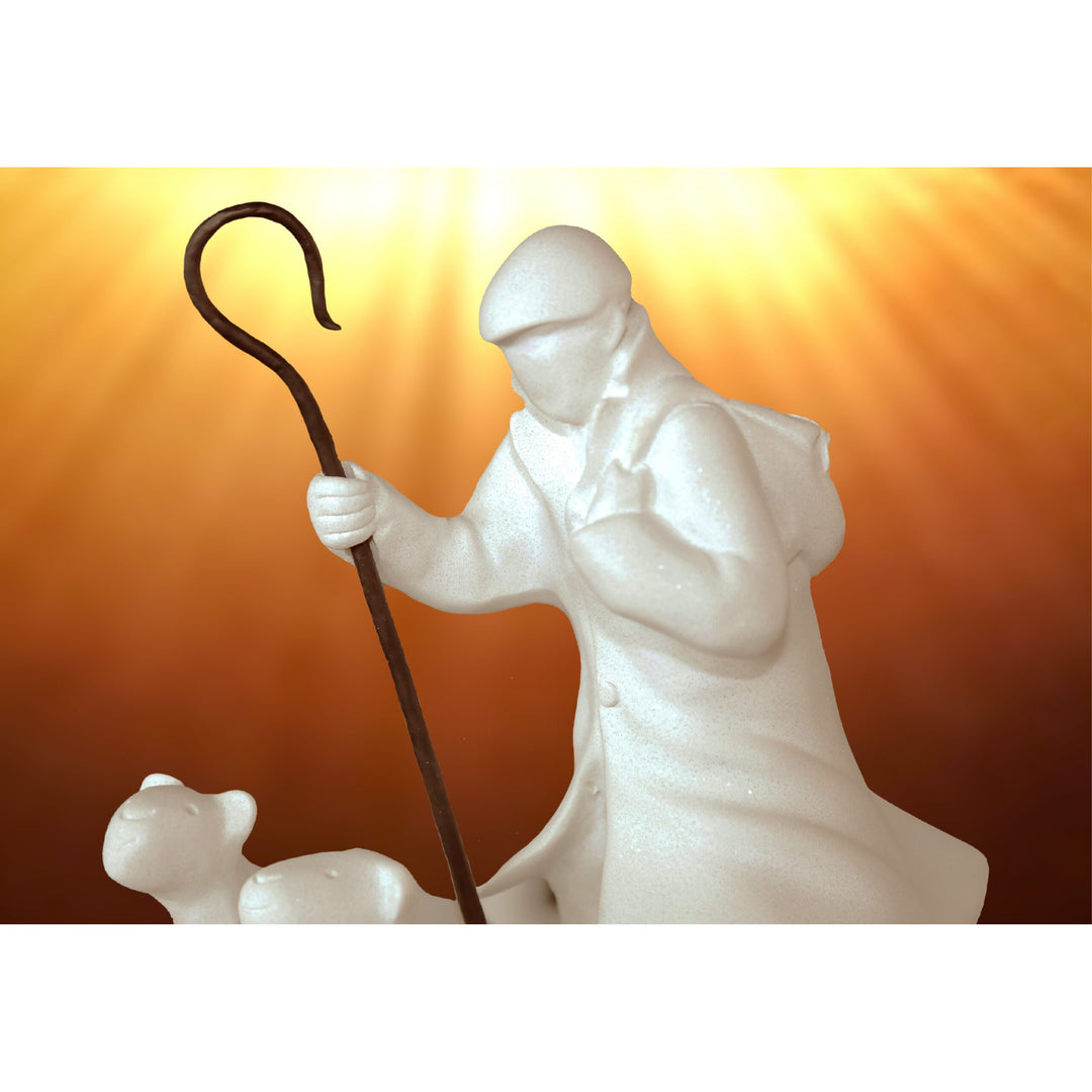 Mackenzie Thorpe "The Good Shepherd" Sculpture