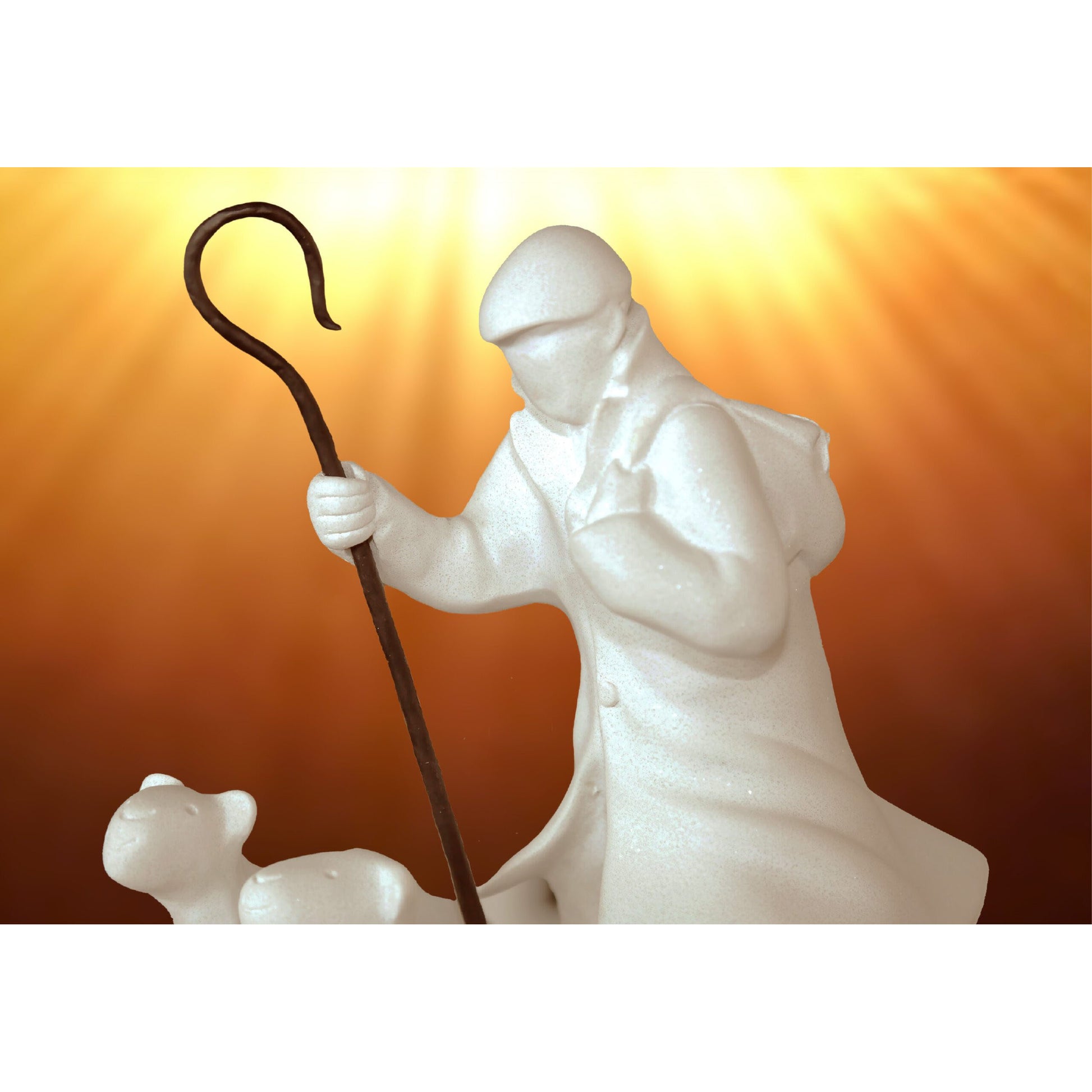 Mackenzie Thorpe "The Good Shepherd" Sculpture