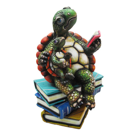 Carlos and Albert "Turtle & Son Book Club" Sculpture