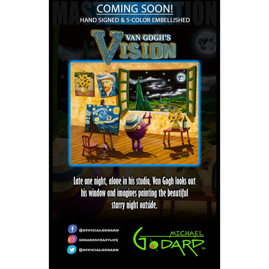 Michael Godard "Van Gogh's Vision" Limited Edition Canvas Giclee