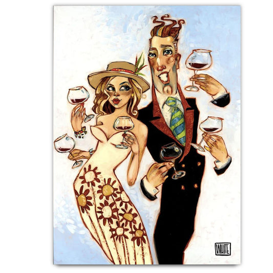 Todd White "We Love to Drink" Limited Edition Canvas On Board