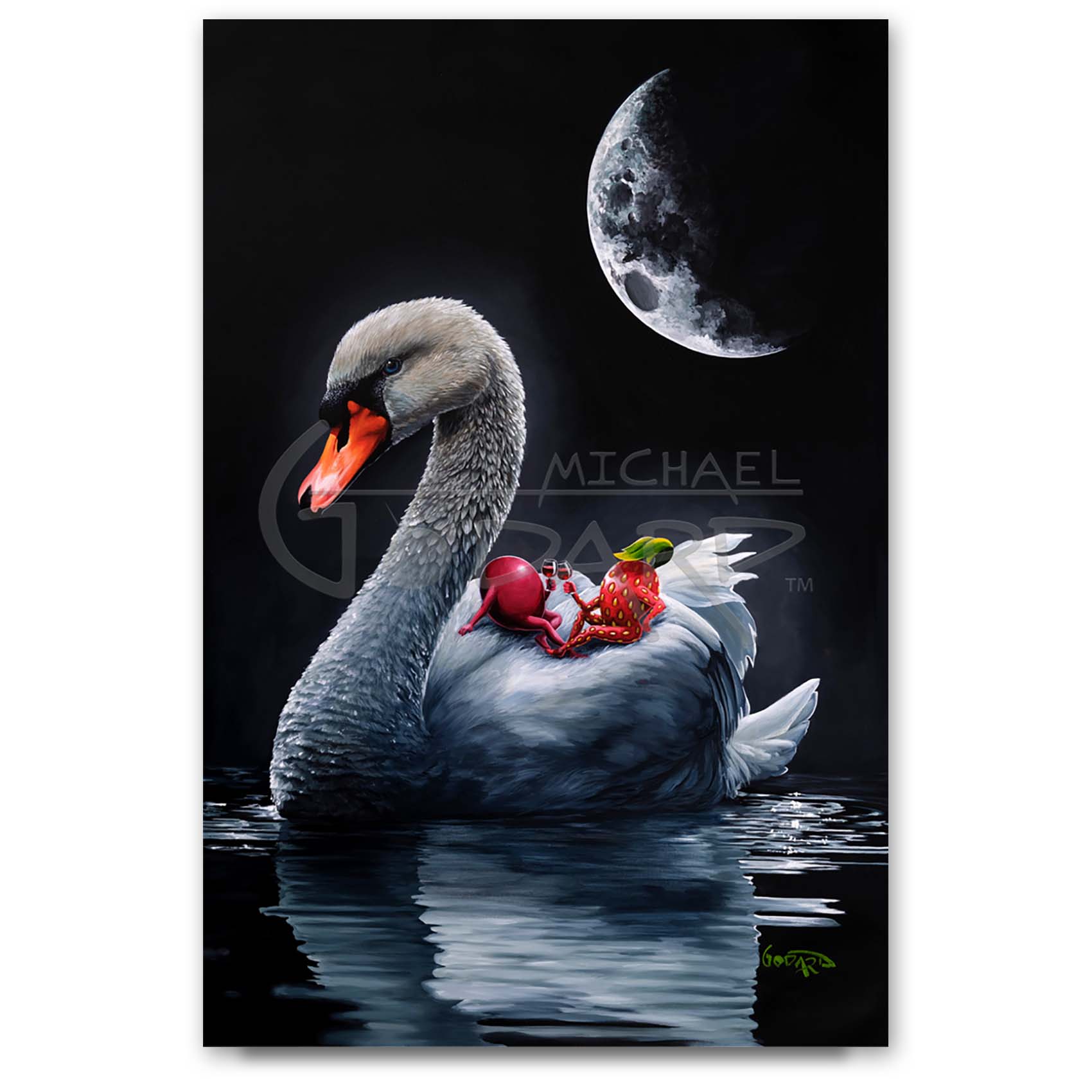 Michael Godard Wine Swan Limited Edition