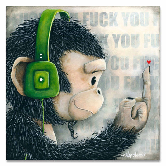 Fabio Napoleoni "With Love of Course" Limited Edition Canvas Giclee