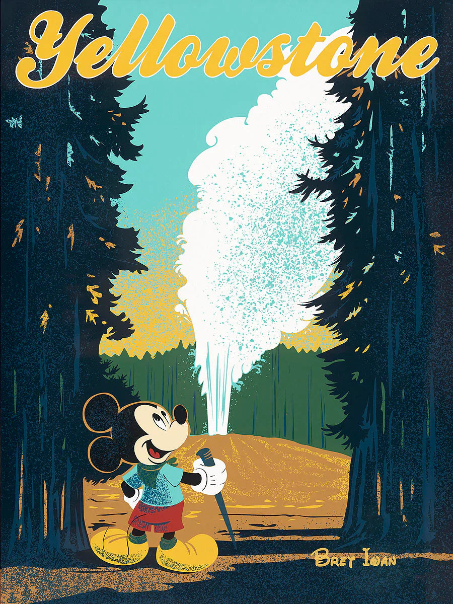 Bret Iwan Disney Yellowstone Limited Edition Canvas Giclee