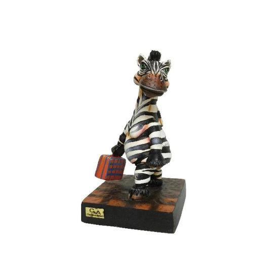 Carlos and Albert "Zebra Frequent Flyer - Mini" Sculpture