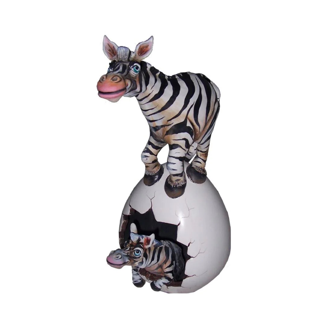 Carlos and Albert "Zebra Maternal Egg" Sculpture