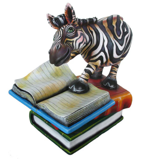 Carlos and Albert "Zebra Book Club" Sculpture