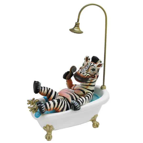 Carlos and Albert "Zebra in Bathtub" Sculpture