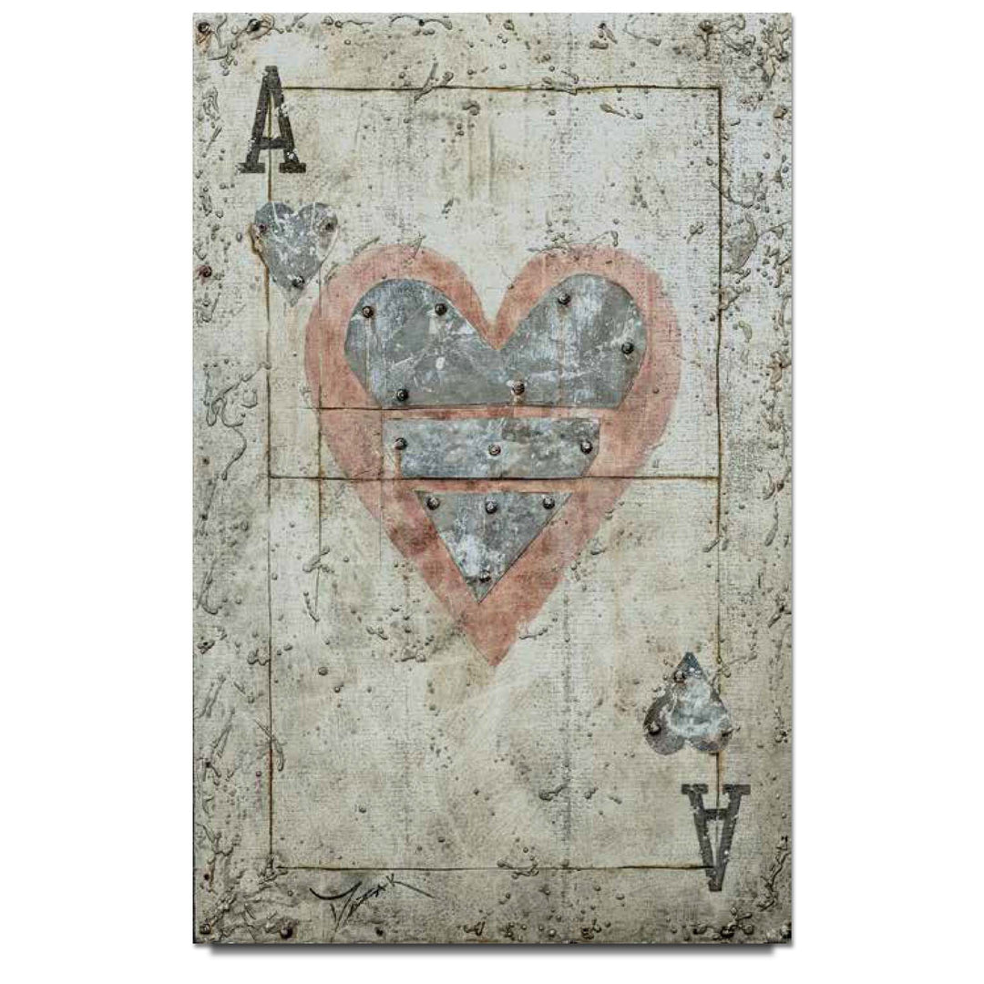 Trevor Mezak Ace of Hearts Limited Edition Canvas Giclee
