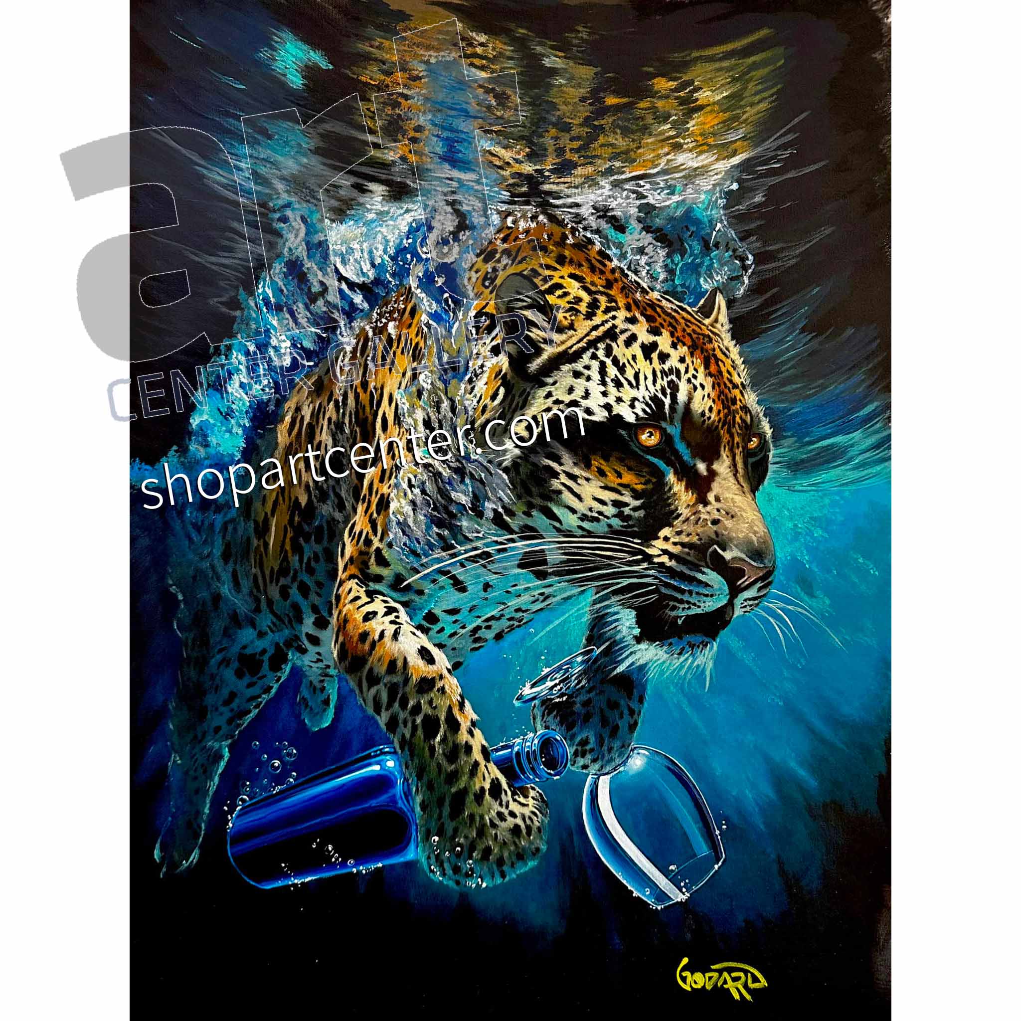 Michael Godard Arctic Cat Title TBD Limited Edition Canvas Giclee