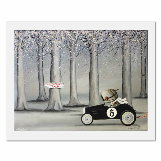 Fabio Napoleoni "On the Right Track" Limited Edition Paper Giclee