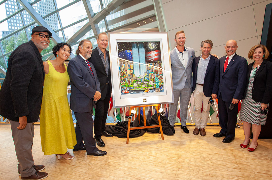 Charles Fazzino Museum Commissions 9/11: A Time of Remembrance 3D Limited Edition Mixed-Media on Paper