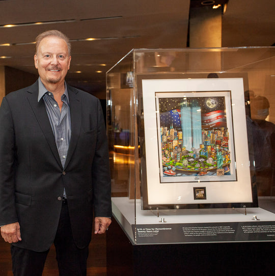 Charles Fazzino Museum Commissions 9/11: A Time of Remembrance 3D Limited Edition Mixed-Media on Paper