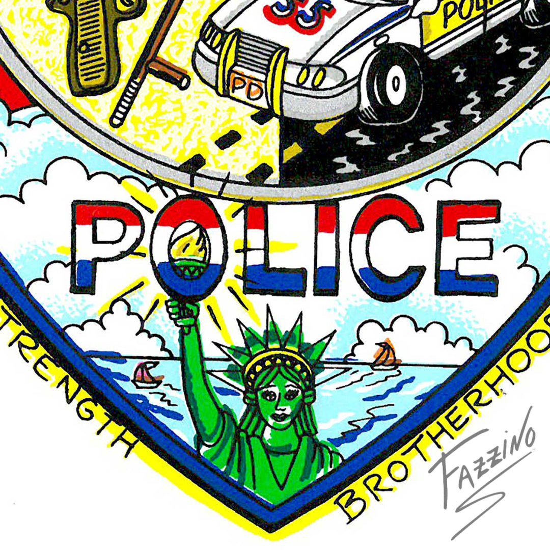 Charles Fazzino A Salute to America’s Finest 3D Limited Edition Silkscreen on Paper