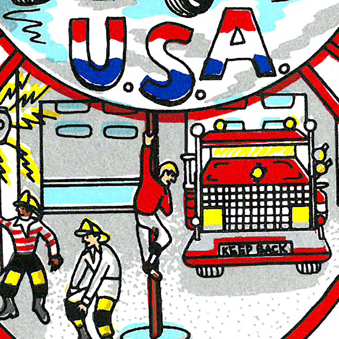 Charles Fazzino A Salute to America’s Most Brave 3D Limited Edition Silkscreen on Paper