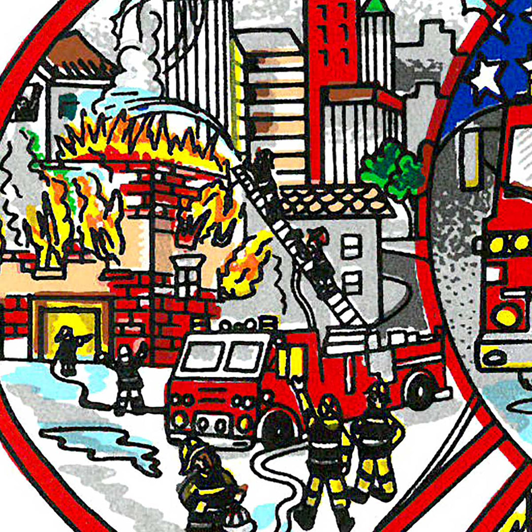 Charles Fazzino A Salute to America’s Most Brave 3D Limited Edition Silkscreen on Paper