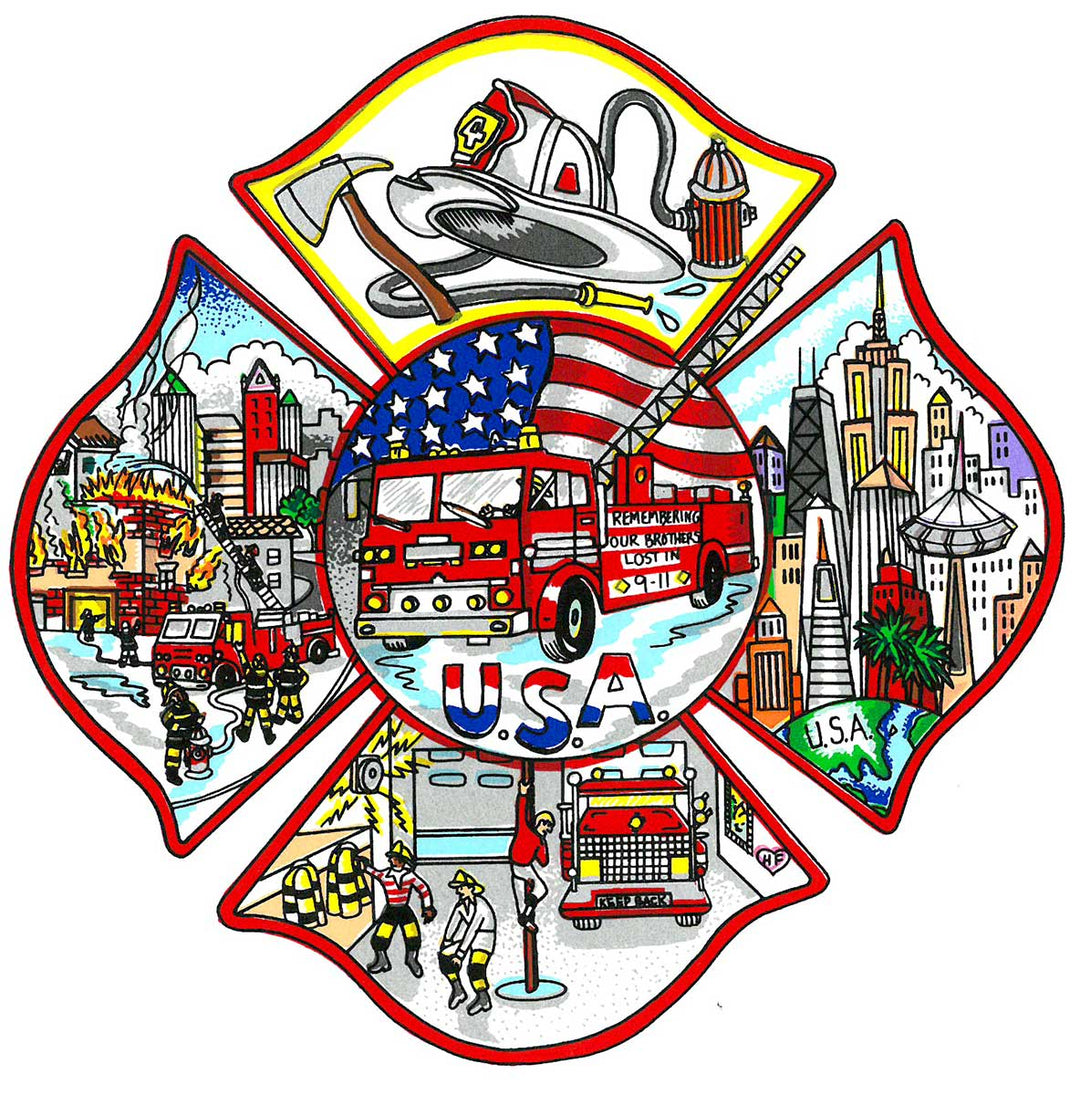 Charles Fazzino A Salute to America’s Most Brave 3D Limited Edition Silkscreen on Paper