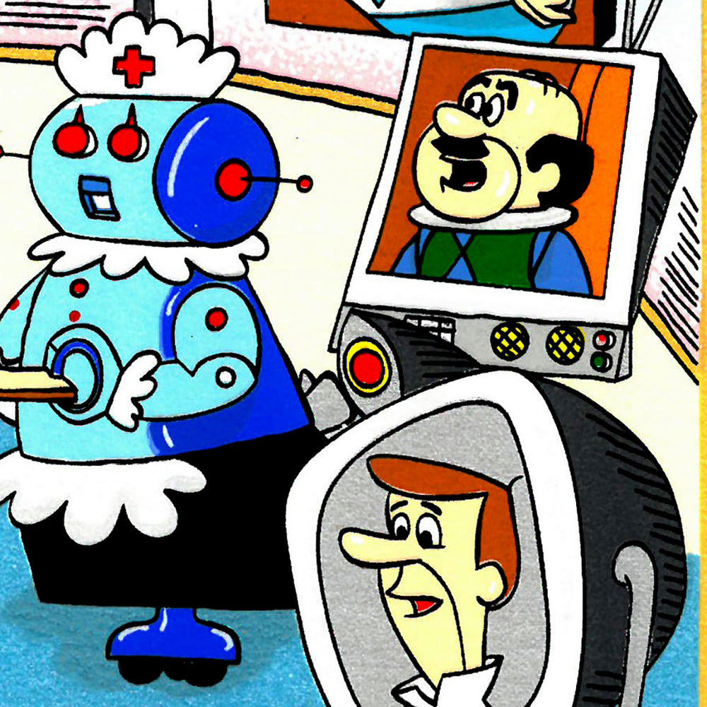 Charles Fazzino A Jetson’s House Call 3D Limited Edition Silkscreen on Paper
